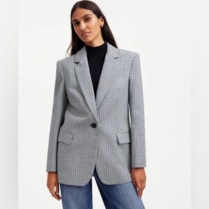 NWT Madewell The Kline Blazer in Houndstooth